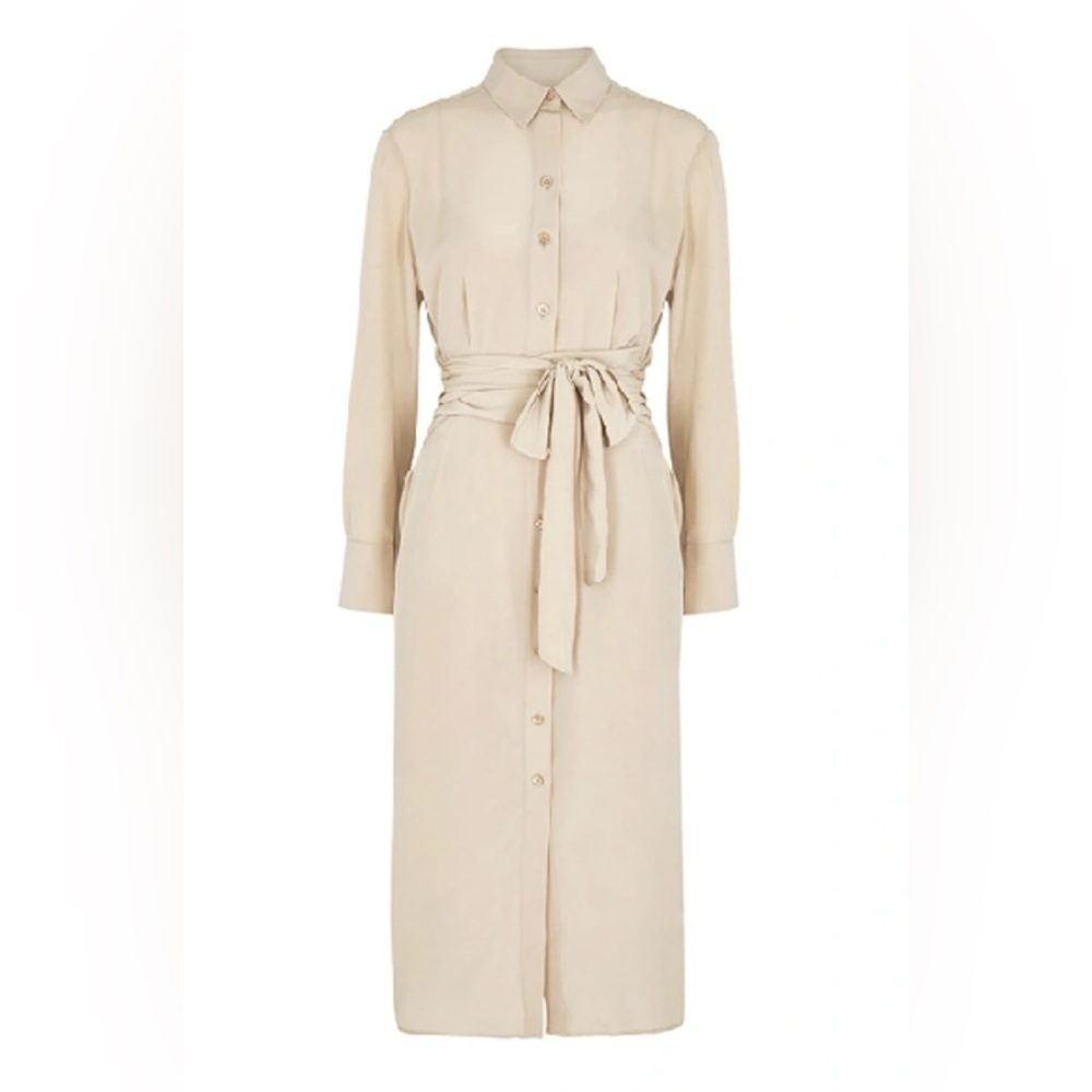 EQUIPMENT Women’s Jarvisse Stone Silk Midi Dress